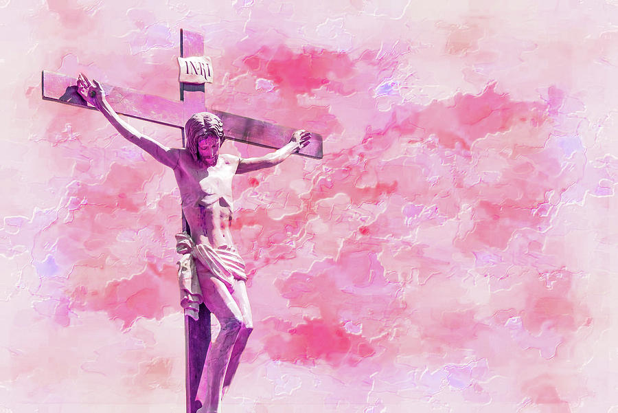 Jesus Christ In Pink Art Photograph By Roberto Machado Noa