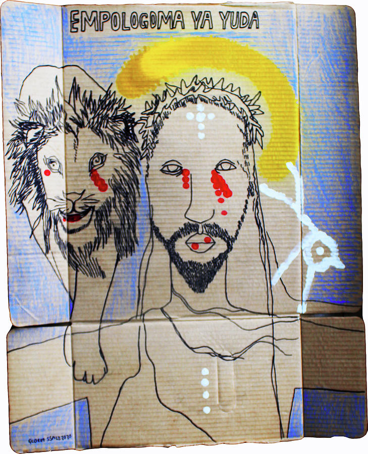 Jesus Christ _Lion Of Judah _ Empologoma Ya Yuda Painting by Gloria Ssali