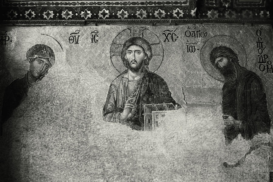 Jesus Christ Mosaic In Hagia Sophia Photograph by Artur Bogacki