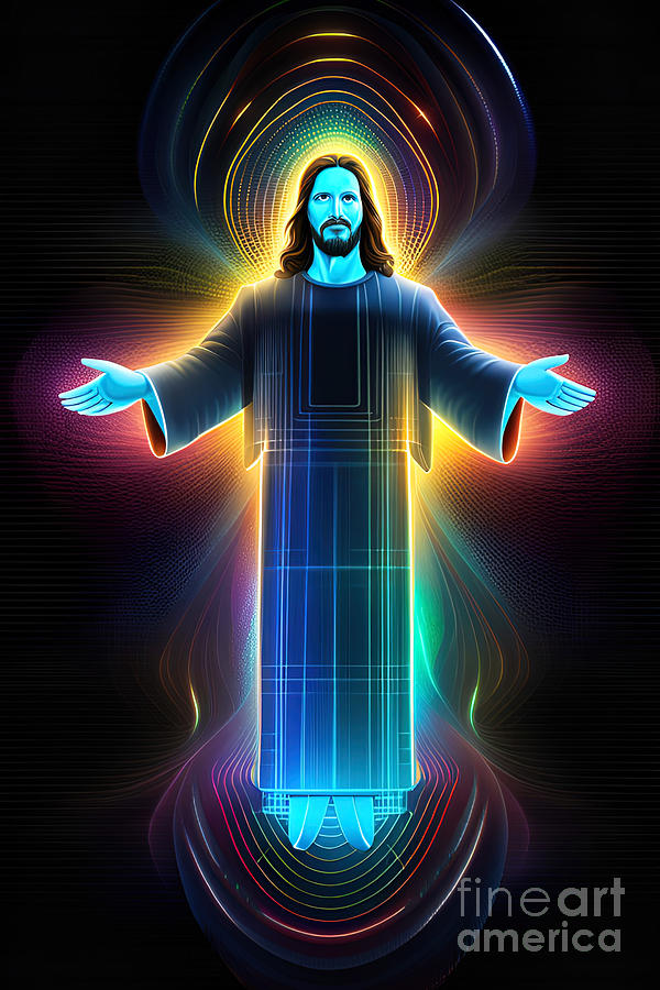 Jesus Christ Neon I Photograph by Munir Alawi - Fine Art America