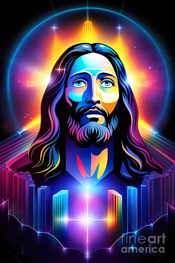 Jesus Christ Neon Ii Photograph By Munir Alawi Fine Art America