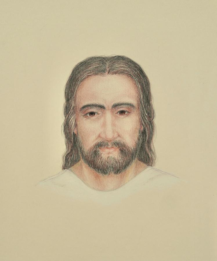 Jesus Christ of the Shroud Drawing by Michele Myers
