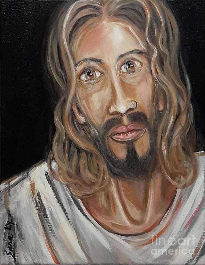 Jesus Christ Painting by Oksana Semenchenko