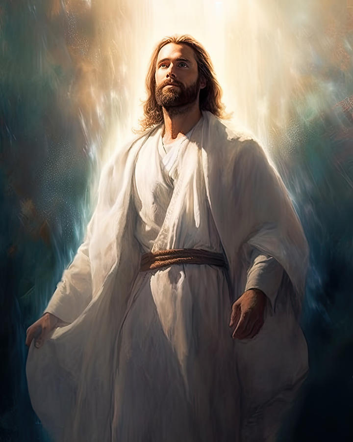 Jesus Christ Digital Art - Jesus Christ Our Lord Portrait N3038 by Edit Voros