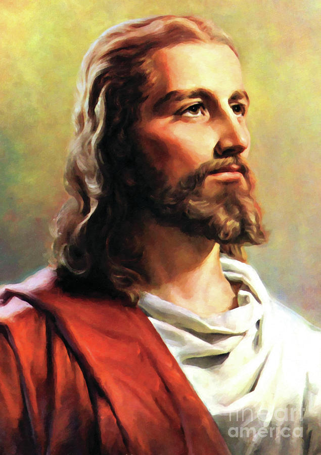 Jesus Christ Painting Photograph by Munir Alawi - Pixels