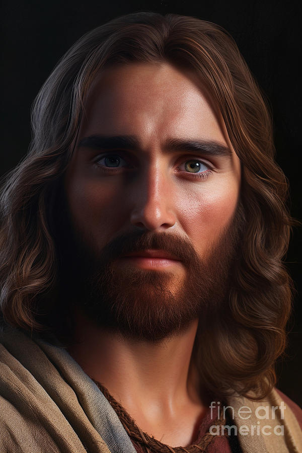 Jesus Christ Portrait 9 Digital Art by Ferrara Media - Fine Art America