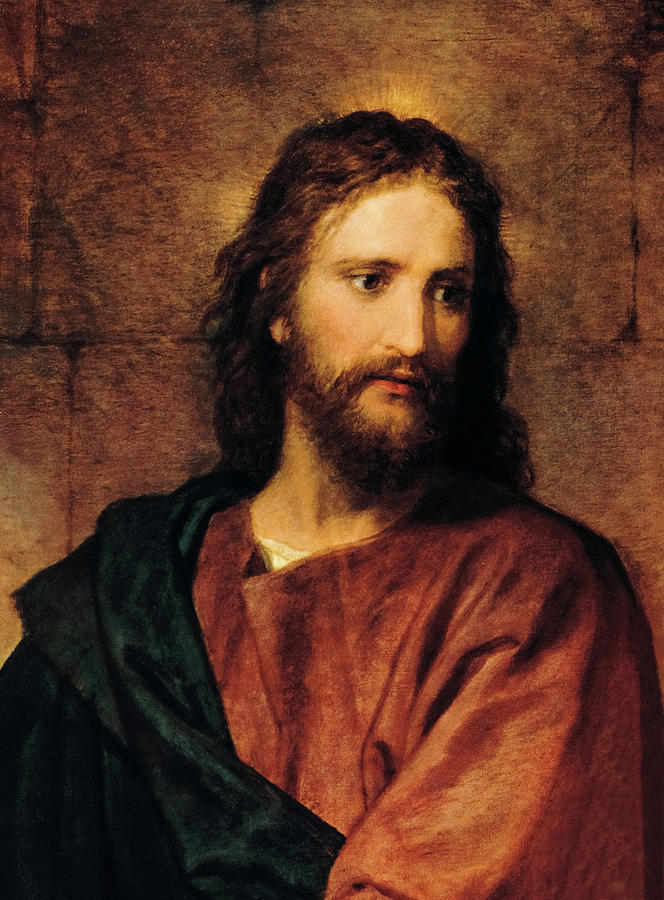 Jesus Christ Painting - Jesus Christ, Portrait by Heinrich Hofmann