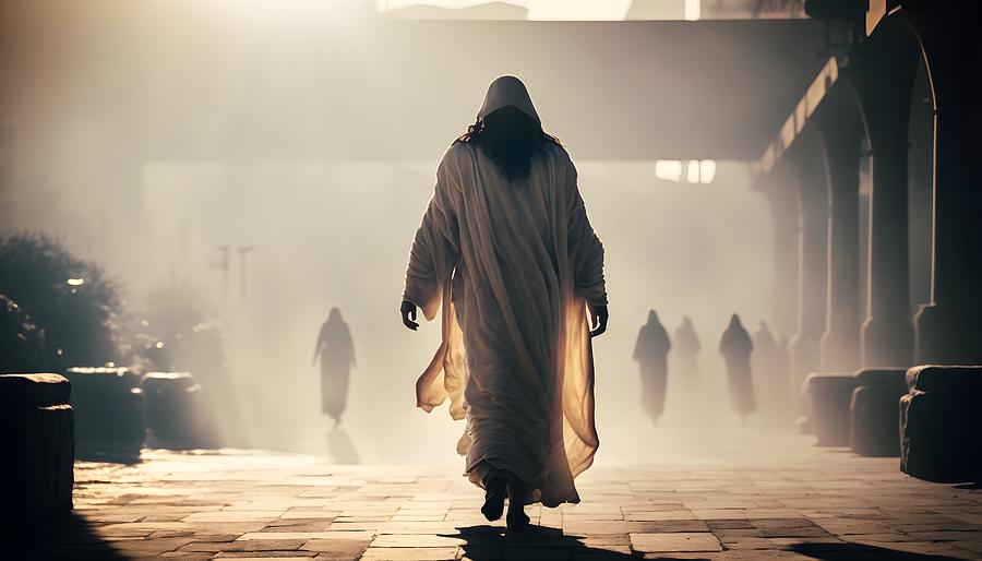 Jesus Christ walks the streets of Jerusalem Digital Art by OnionMarket ...