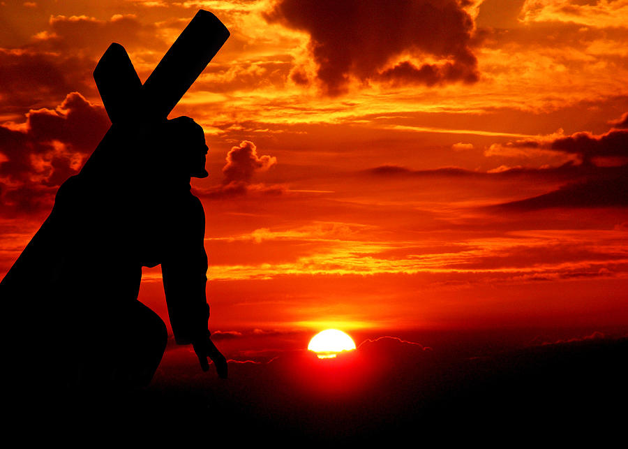 Jesus Cross Sunrise Photograph by Munir Alawi