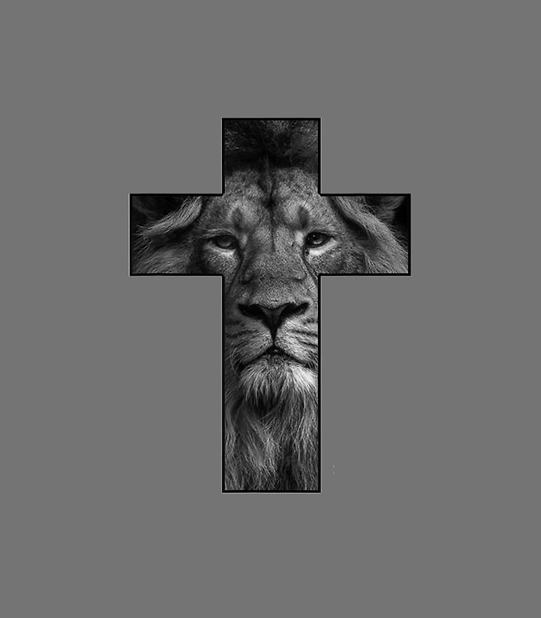 Jesus Cross With Lion Face Faith In God Digital Art by Wurrdb Anany ...