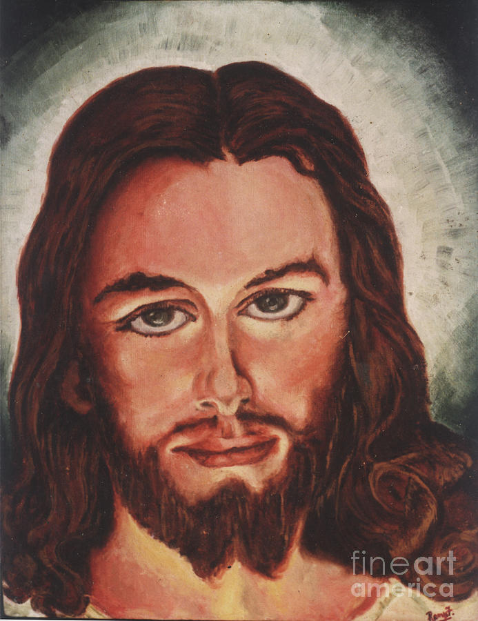 Jesus Christ Painting - Jesus from the Sacred Heart of Jesus collection by Remy Francis