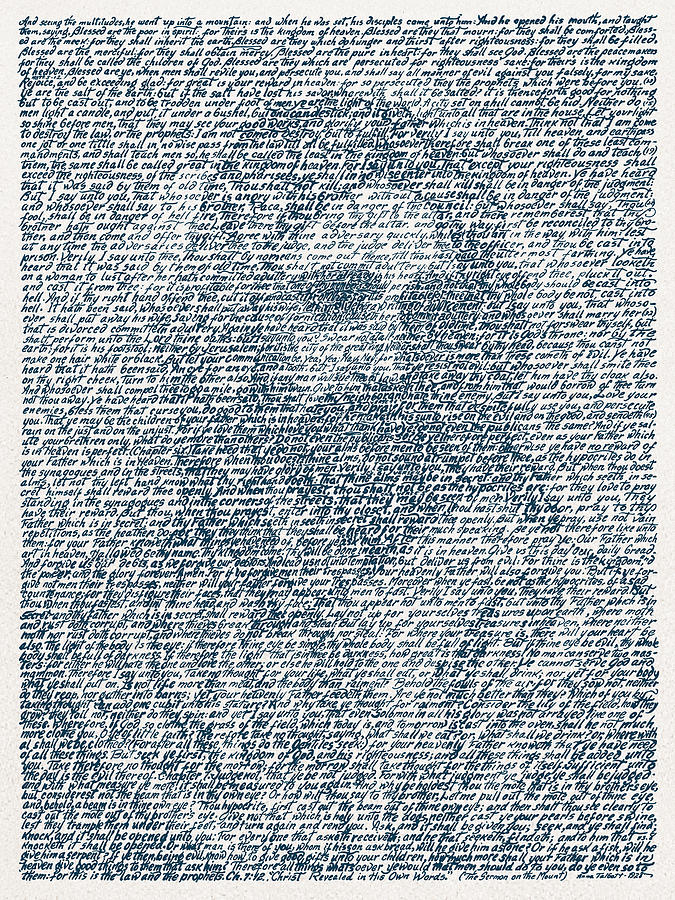 Vintage Digital Art - Jesus in His Own Words - Vintage Typographic Art by Vertigo Creative