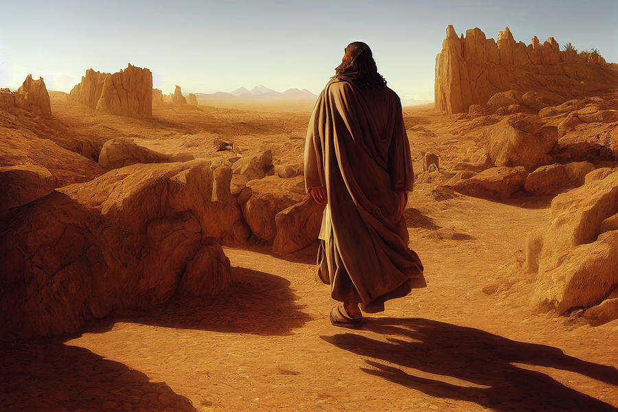 Jesus in the Desert Digital Art by Christian Art - Fine Art America