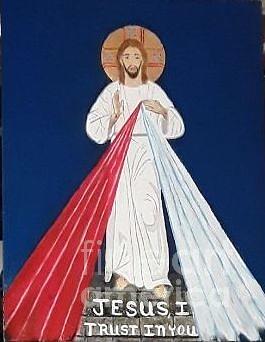 Jesus in the Divine Mercy Painting by Sherrie Winstead