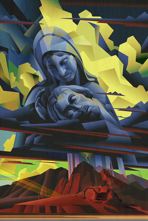 Jesus in the Tomb Digital Art by Garth Glazier