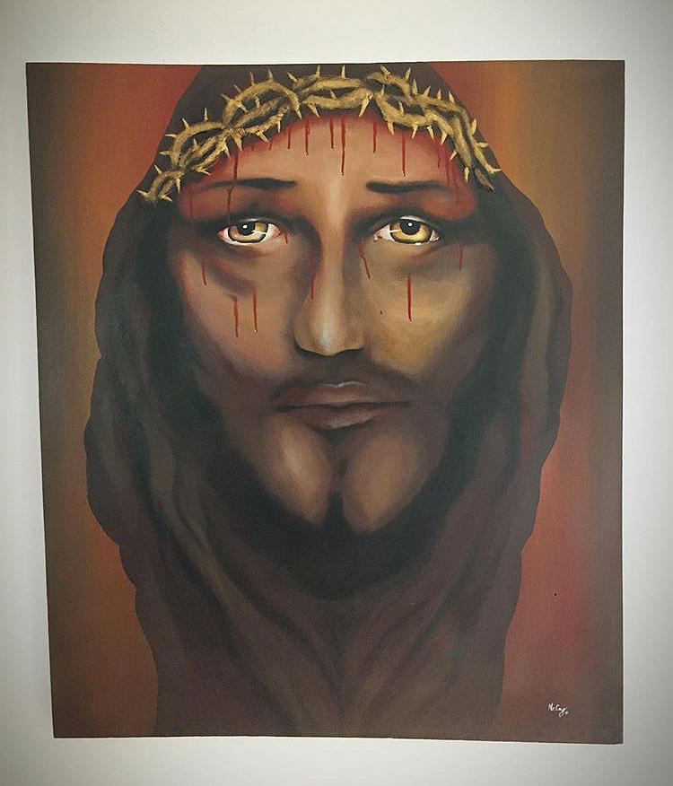 Jesus is life Painting by Mark Yuzuki - Fine Art America