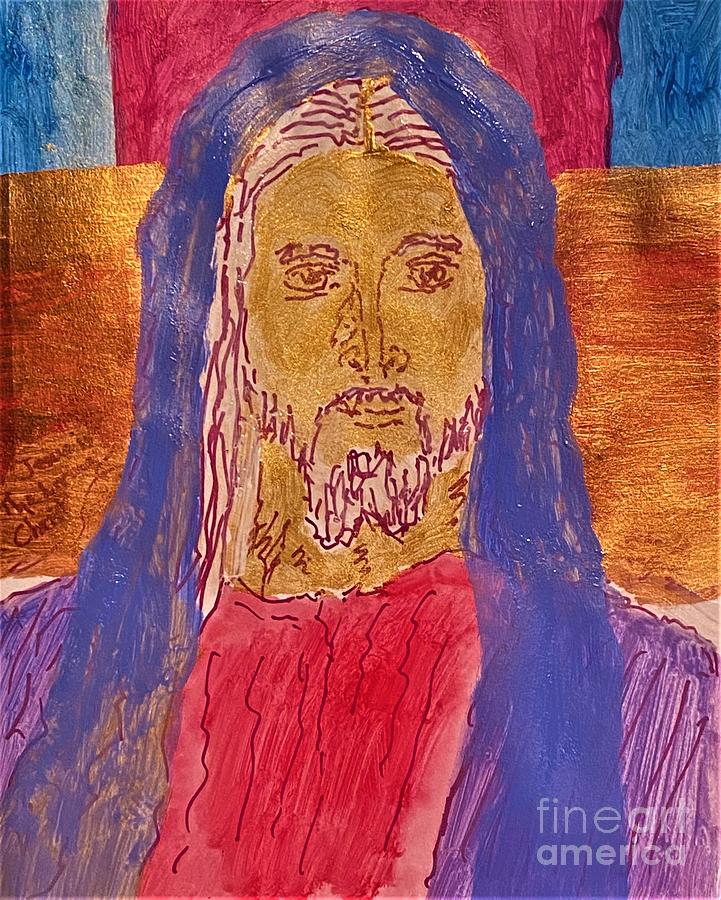 Jesus is the Living Christ Painting by Richard W Linford