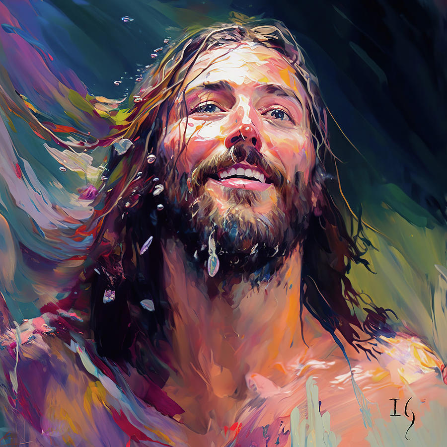 JESUS Joyful messiah Mixed Media by Ivan Guaderrama - Fine Art America