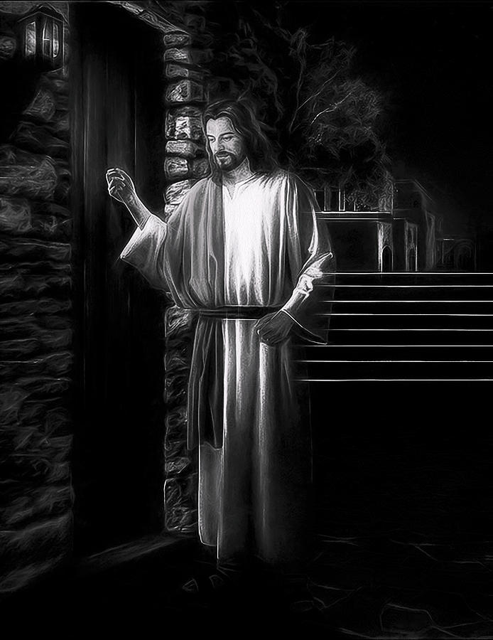 Jesus Knocking Digital Art by Joe Lach
