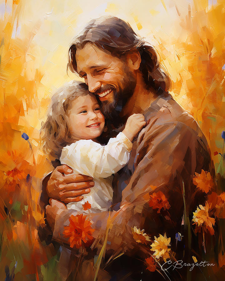 Jesus Loves Me #3 Painting by Chris Brazelton - Fine Art America