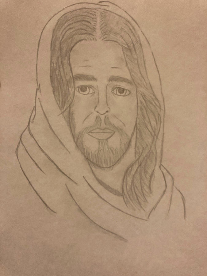 Jesus Drawing by Maria Perez - Fine Art America