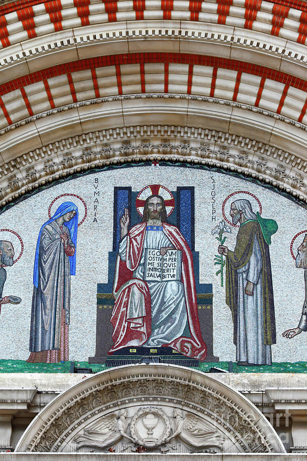 Jesus Mary and Joseph Westminster Cathedral London Photograph by James Brunker