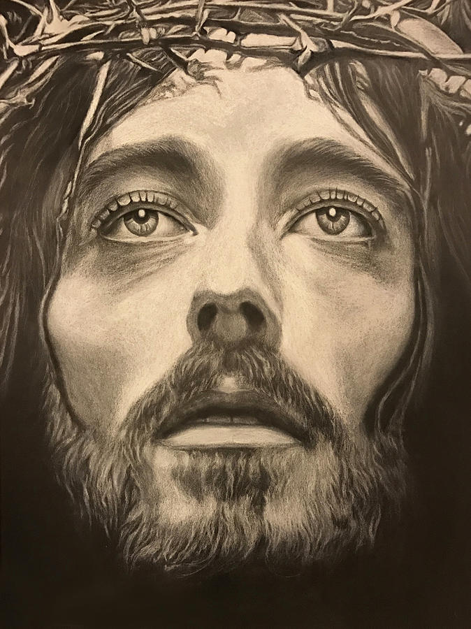 Jesus of Nazareth Drawing by Ust Art - Fine Art America