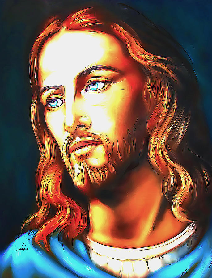 Jesus oil paint Painting by Nenad Vasic