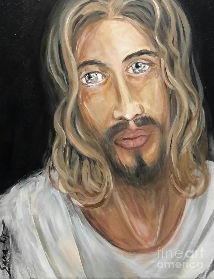 Jesus Painting by Oksana Semenchenko