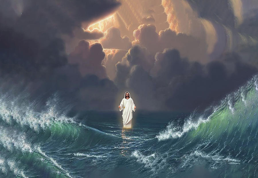 Jesus On The Sea Canvas, Christian Canvas, God Canvas, Jesus Canvas ...