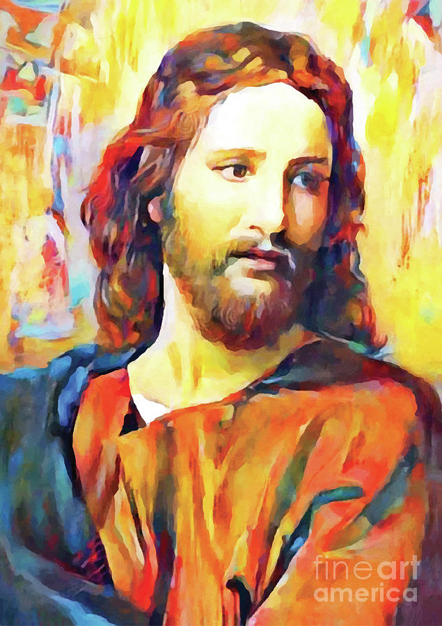 Jesus Paint Photograph by Munir Alawi