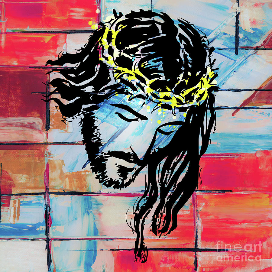 Jesus painting Painting by Mark Ashkenazi - Fine Art America