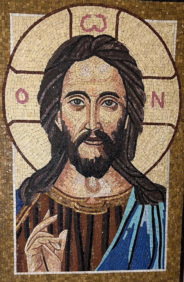 Jesus Pantocrator Ceramic Art by NM Mosaics - Fine Art America