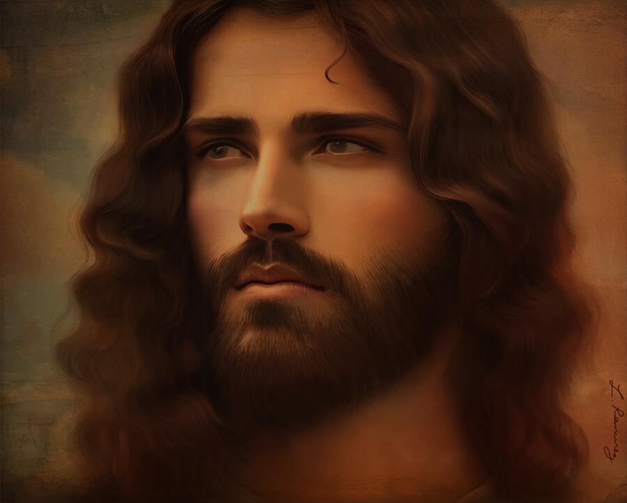 Jesus Portrait Painting By Laura Ramirez - Fine Art America