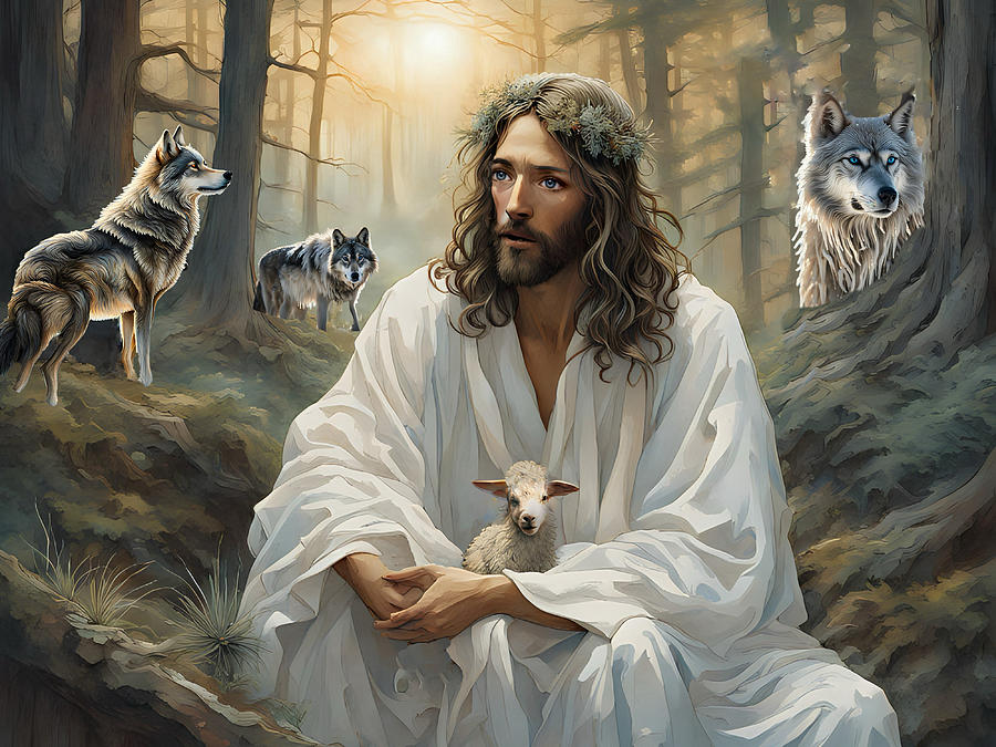 Jesus Protection From Wolves by Patricia Betts