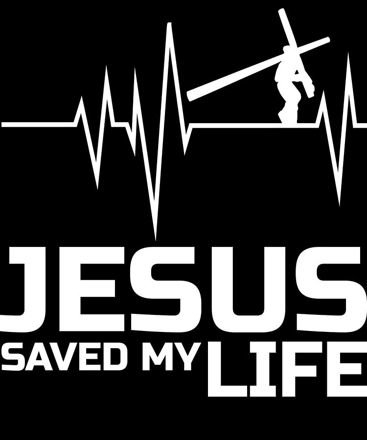 Jesus Saved My Life Religious Heartbeat Passamontagna traspirante in microfibra scaldacollo unisex 