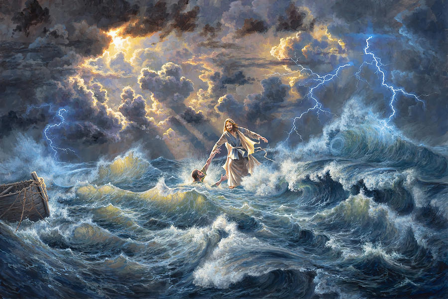 jesus-saves-peter-from-drowning-canvas-poster-digital-art-by-julien