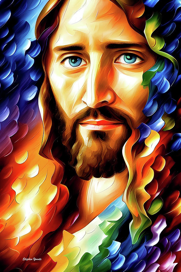 Jesus Digital Art by Stephen Younts