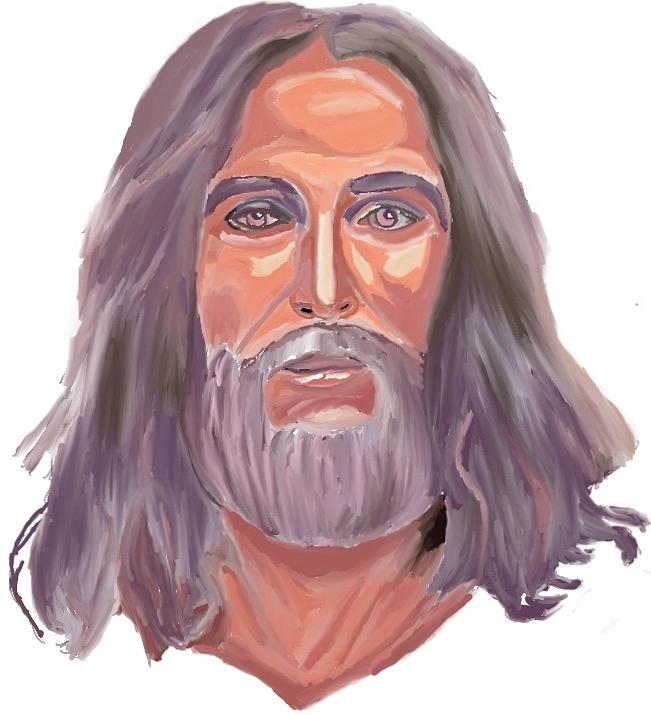 Jesus Drawing by Steve Carpentier
