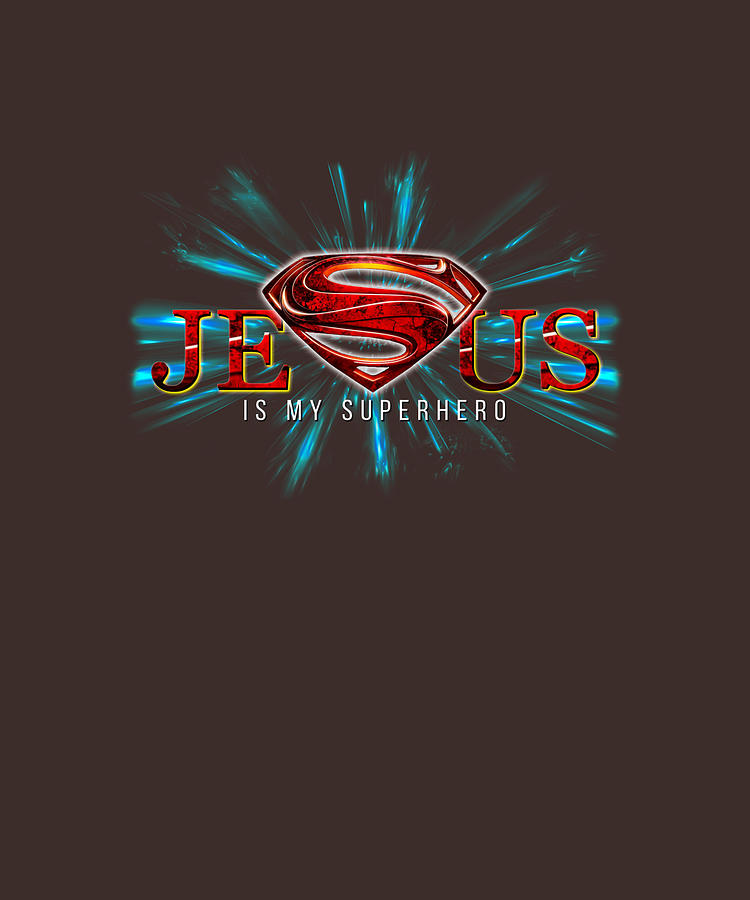 Jesus Superhero cute Painting by Keeley Clarke - Pixels