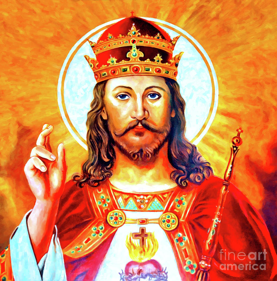Jesus the King in Colors Photograph by Munir Alawi