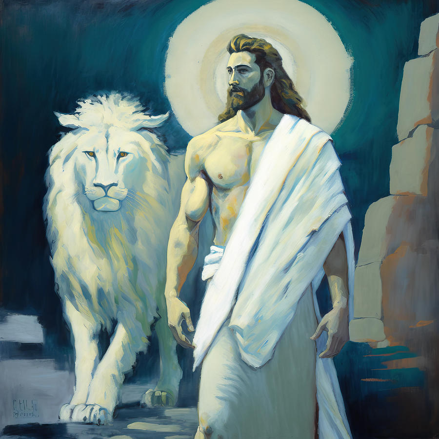 Jesus Christ Painting - Jesus the King  by My Head Cinema