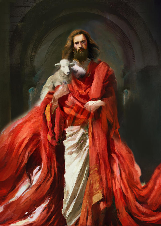 Jesus The Shepherd Painting