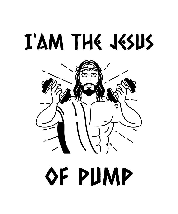 Jesus training outfit funny tshirt gift Digital Art by Benjamin Burkert -  Fine Art America