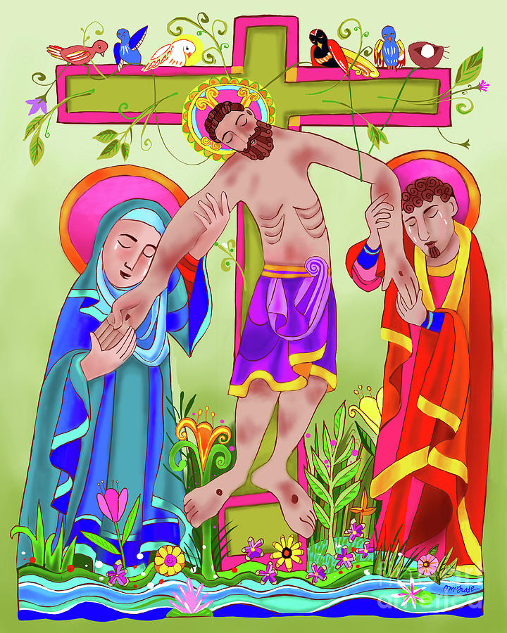 Jesus Tree of Life - MMJTL Painting by Br Mickey McGrath OSFS