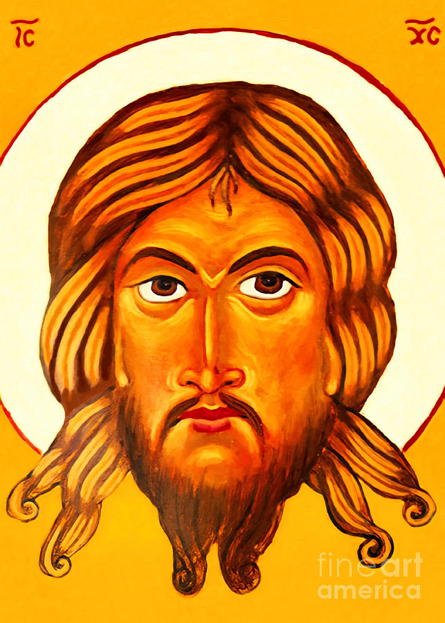 Jesus Vintage Portrait Painting by Munir Alawi | Pixels