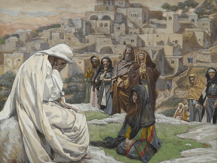 Impressionism Painting - Jesus Wept by James Tissot by The Luxury Art Collection