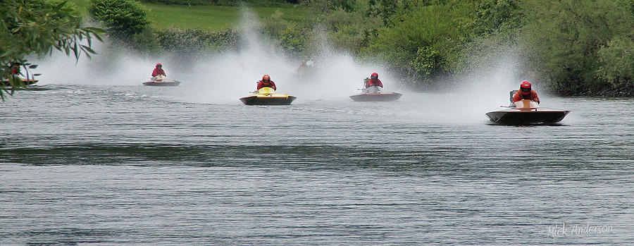 Jet Boat Races - Enlarge Photograph by Mick Anderson