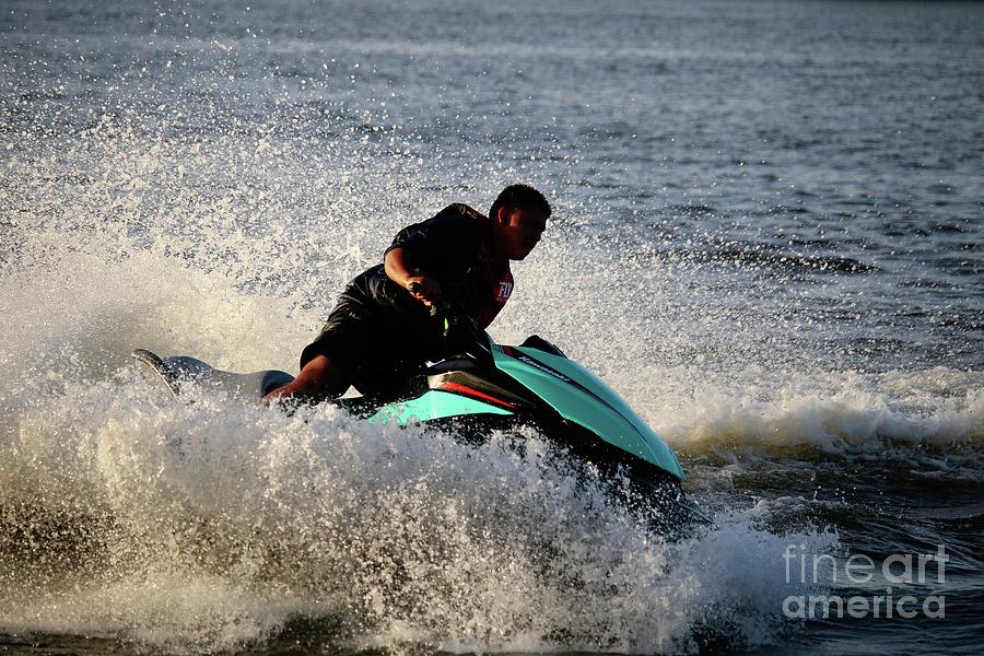 Jet Skier Showing Off His Skill Photograph by Philip And Robbie Bracco