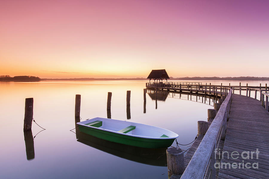 Jetty and Boat Photograph by Arterra Picture Library